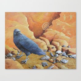 Raven Collector Canvas Print