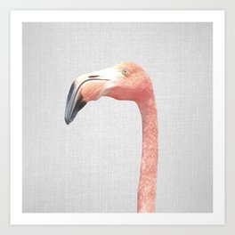 Flamingo - Colorful Art Print
