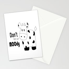 Don't be so MOOdy Stationery Cards