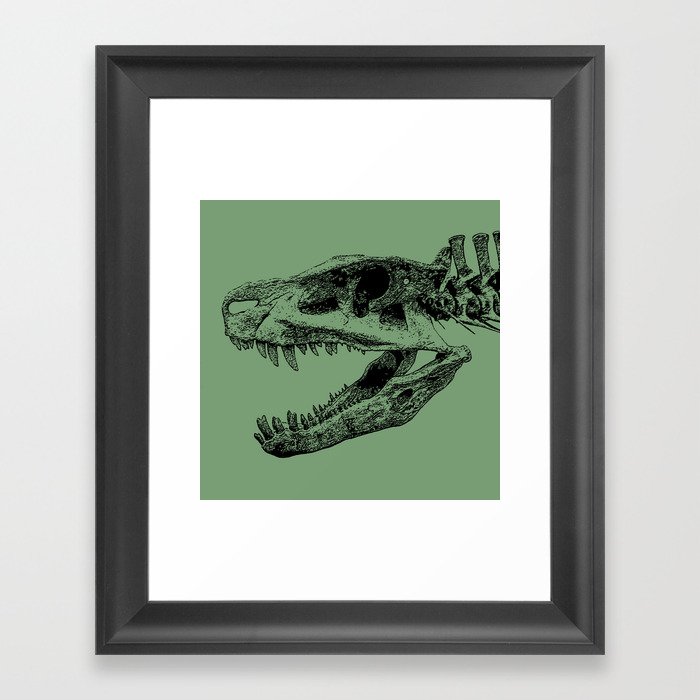 Postosuchus Skull II Framed Art Print