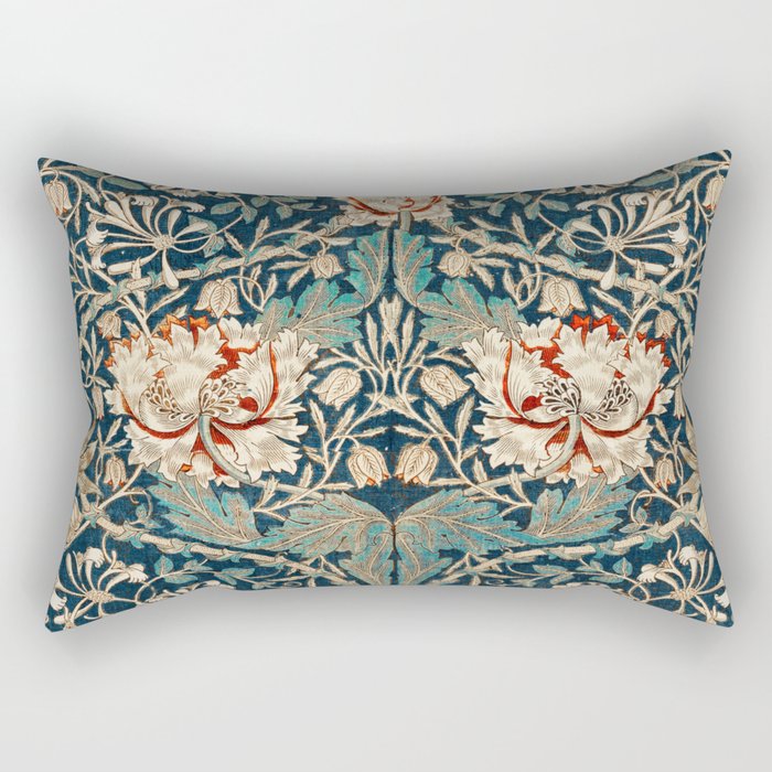 Honeysuckle by William Morris Rectangular Pillow