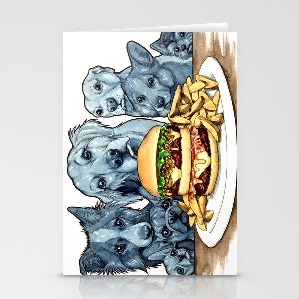 Burger Dogs Stationery Cards