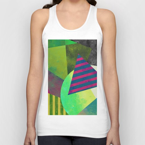 Textured Shapes - Abstract, geometric artwork Unisex Tank Top