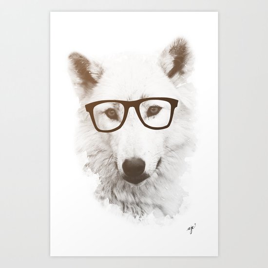 SMART WOLF Art Print