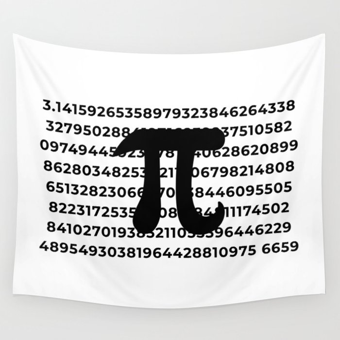 Pi Crunching Numbers Wall Tapestry