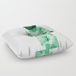 Spaceman AstronOut (off white and green) Floor Pillow