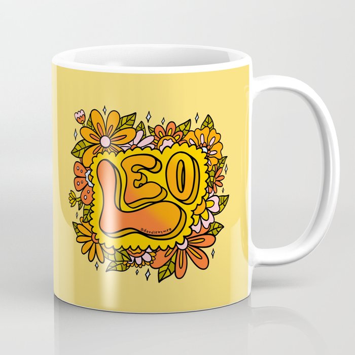 Leo Flowers Coffee Mug