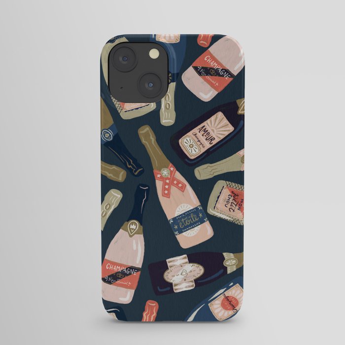 French Champagne Collection – Teal iPhone Case