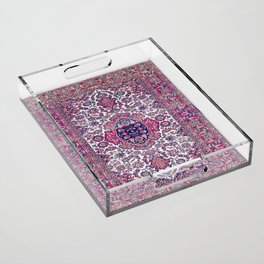 Esfahan Central Persian Rug Print Acrylic Tray
