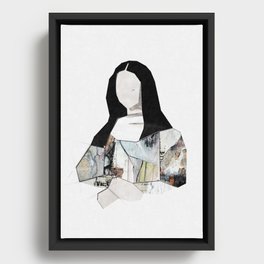 Mona Lisa minimal  Framed Canvas