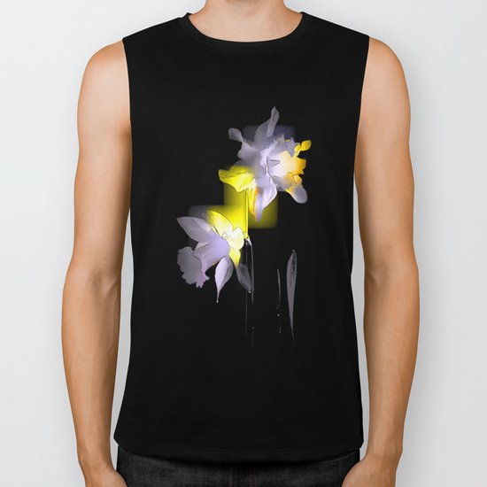 Cubist Daffodils Biker Tank