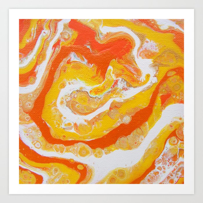 Summer Abstract 2 Art Print By Raleyart