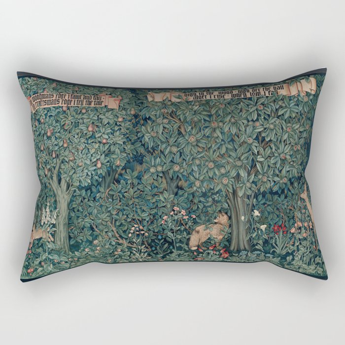 William Morris Greenery Tapestry Rectangular Pillow