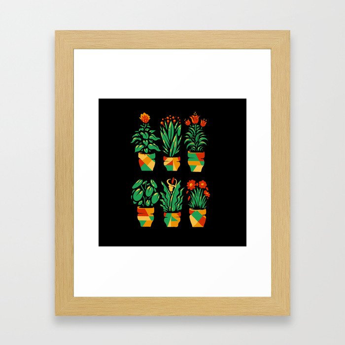 Little flowers Framed Art Print