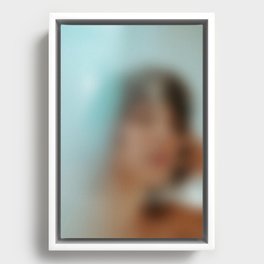 Blurred portrait: Lolita Framed Canvas