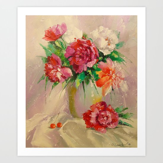 Peonies Art Print
