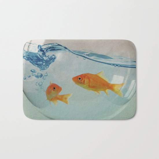 Goldfish glass Bath Mat