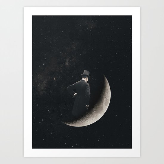 Moon Thinker Art Print