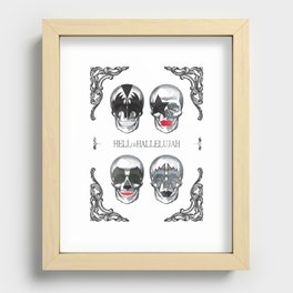 Hell or Hallelujah - KISS skulls Recessed Framed Print
