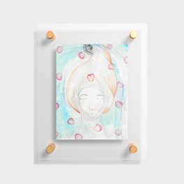 Let Your Worries Down the Drain Floating Acrylic Print