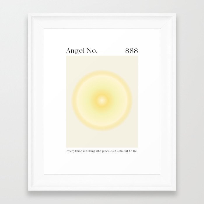 Angel Number 888 Framed Art Print