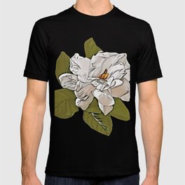 Jasmine Flower shrubs vines olive tropical warm temperate T-shirt