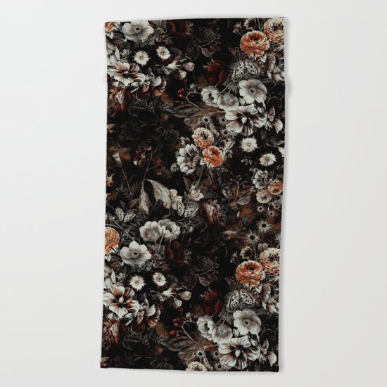 Night Garden V Beach Towel