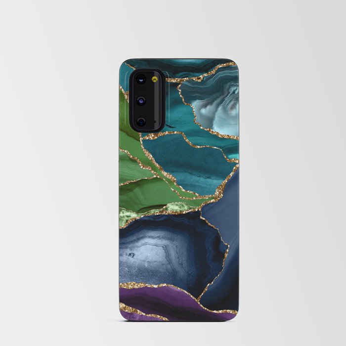 Peacock Agate Texture 09 Android Card Case