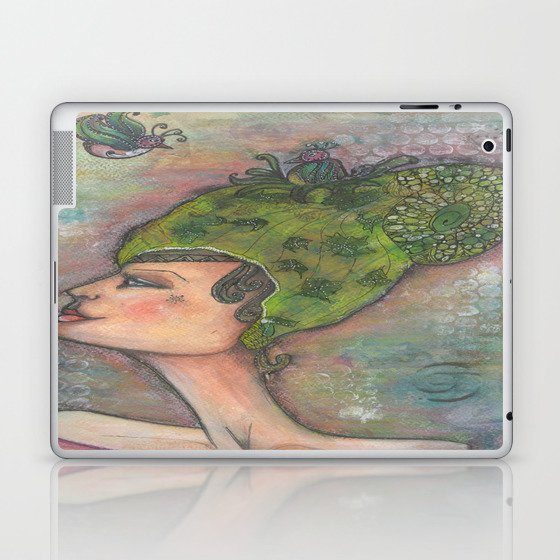 Lady of Birds Laptop & iPad Skin