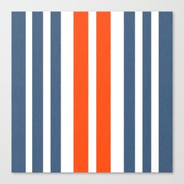 Mitchell Stripe Red White And Blue Canvas Print