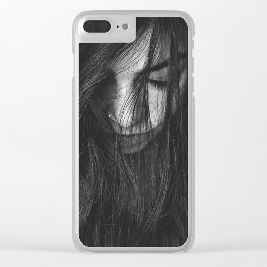 Dark Girl Clear iPhone Case