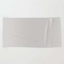 Stormy Light Gray Grey Solid Color Pairs PPG Ancient Cloud PPG0995-2 - All One Single Shade Colour Beach Towel