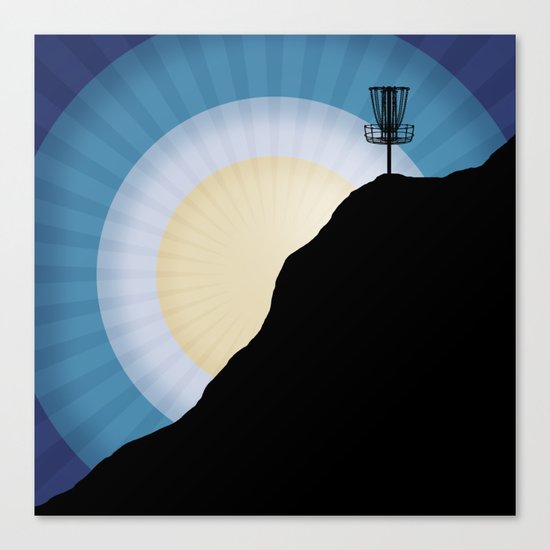 Basket On A Mountain Canvas Print