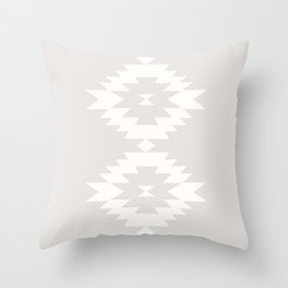 Southwestern Minimalism - White Sand Throw Pillow