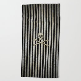 Pirate Stripes Beach Towel