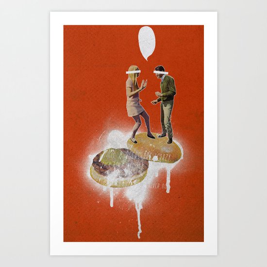Danse Sale | Collage Art Print