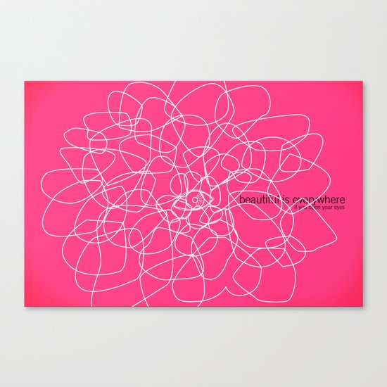 see beauty Canvas Print