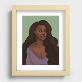 Leah African American Woman Recessed Framed Print