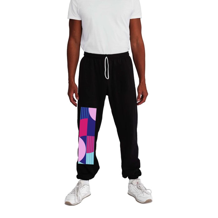 Modern Memphis (bright pop palette) Sweatpants