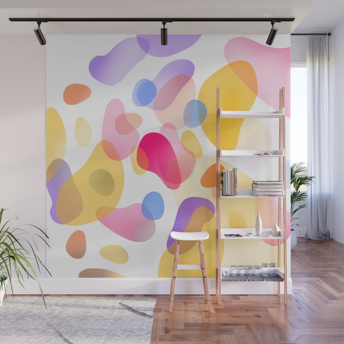 Pattern, wallpaper, forme e colore Wall Mural