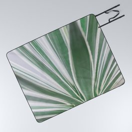 Aloe Stripes - Botanical Photography Picnic Blanket
