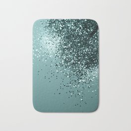Teal Mermaid Ocean Glitter #1 (Faux Glitter) #shiny #decor #art #society6 Bath Mat