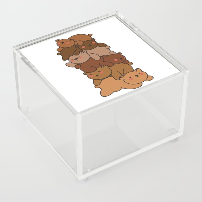 Bears Stack Cute Bear Anime Bears Acrylic Box