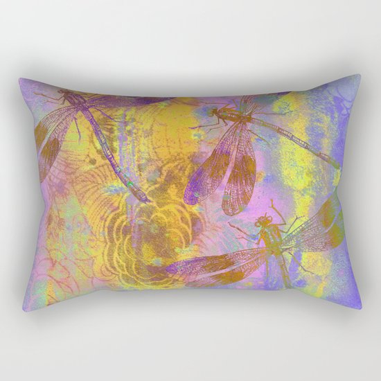 A Dragonflies QH Rectangular Pillow