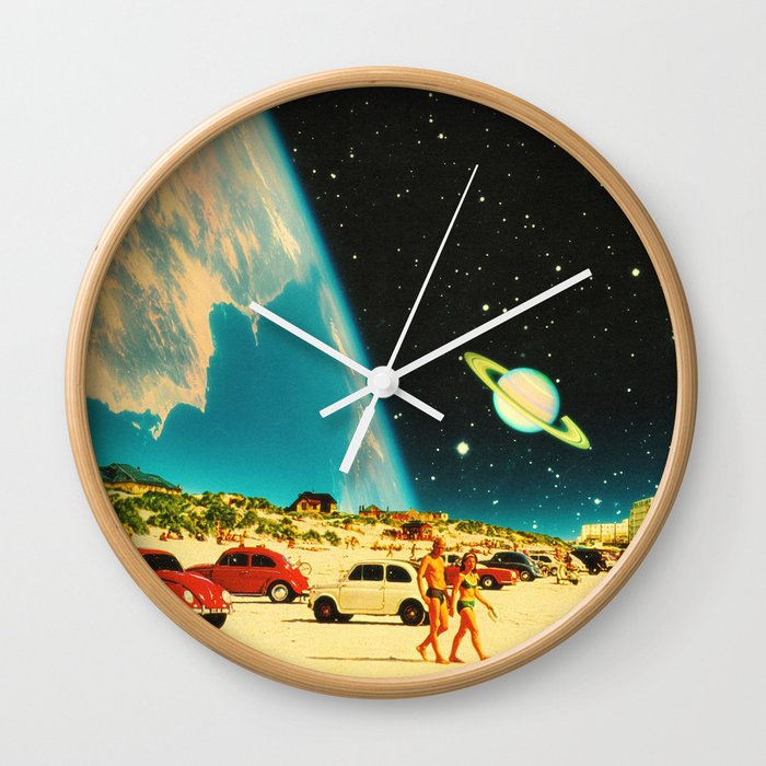 Galaxy Beach Wall Clock