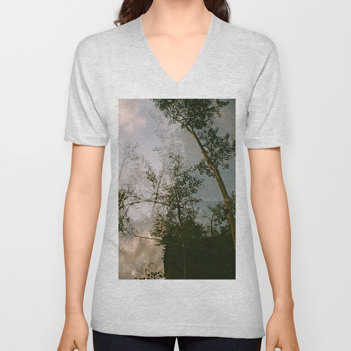 Trees and sky V Neck T Shirt