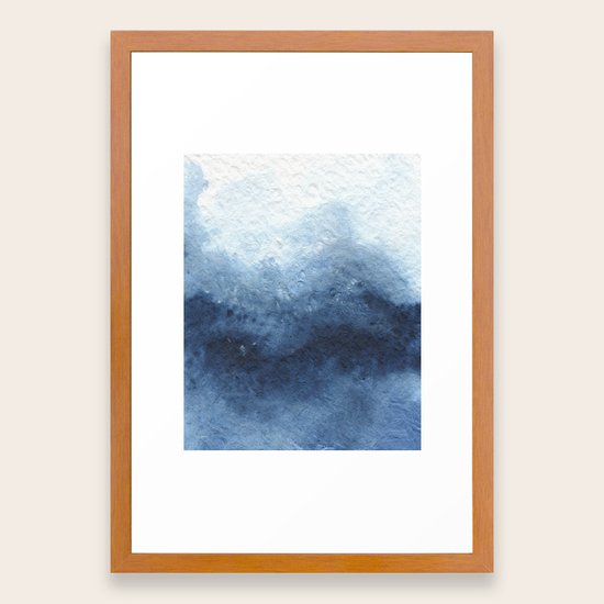 Easy Blue Framed Art Print By Georgianaparaschiv Society6