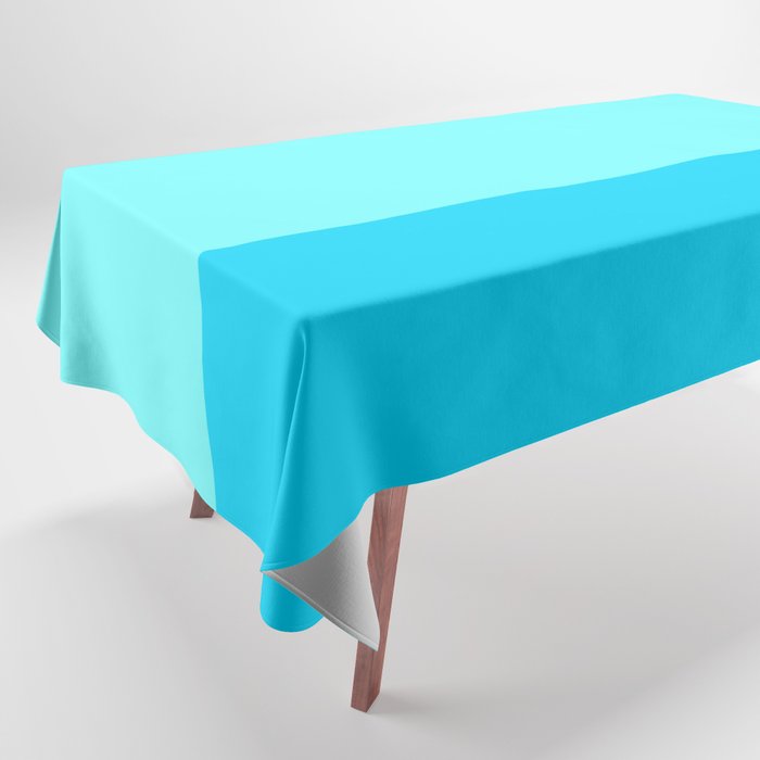 Minimalist Blue Neon Tablecloth