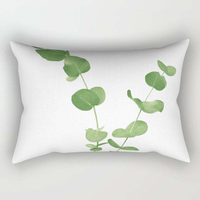 Eucalyptus Leaves Dream #1 #foliage #decor #art #society6 Rectangular Pillow