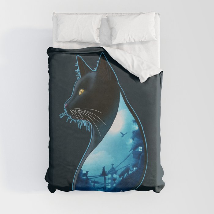 Guardians of the Night Duvet Cover